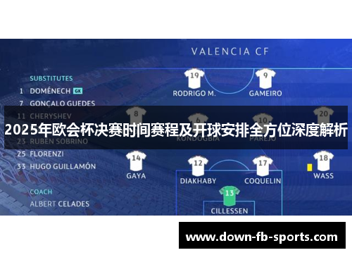 2025年欧会杯决赛时间赛程及开球安排全方位深度解析 2025年欧会杯决赛时间赛程及开球安排全方位深度解析